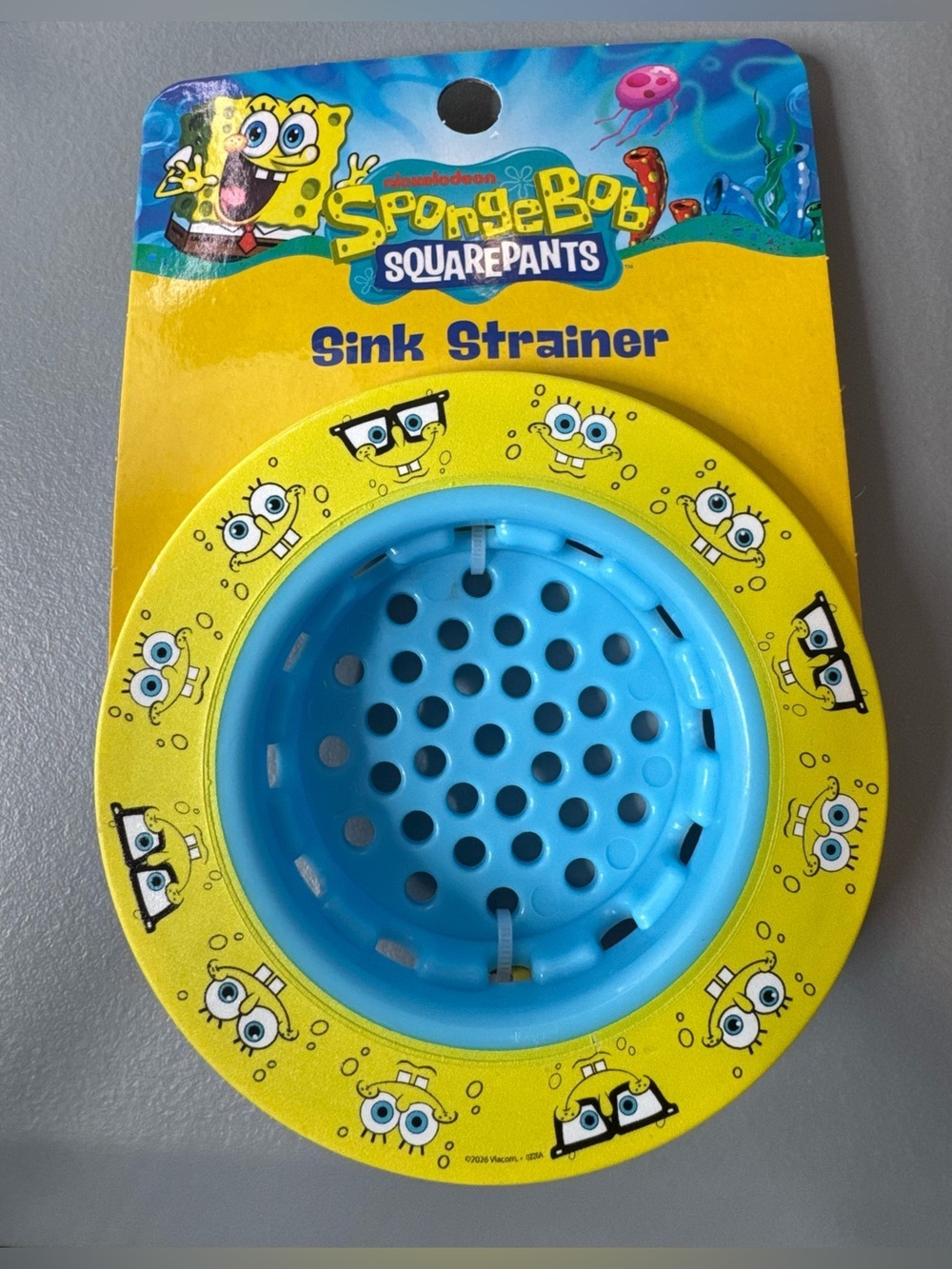 SpongeBob SquarePants Yellow Rim with Blue kitchen sink Strainer